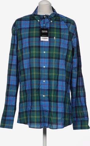 Barbour Button Up Shirt in XXL in Blue: front