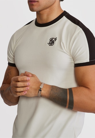 SikSilk Shirt 'Ringer' in Beige