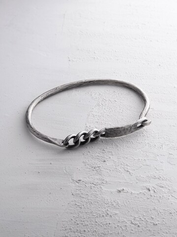 REYTEL - Pulsera 'AUSDAUER' en plata: frente