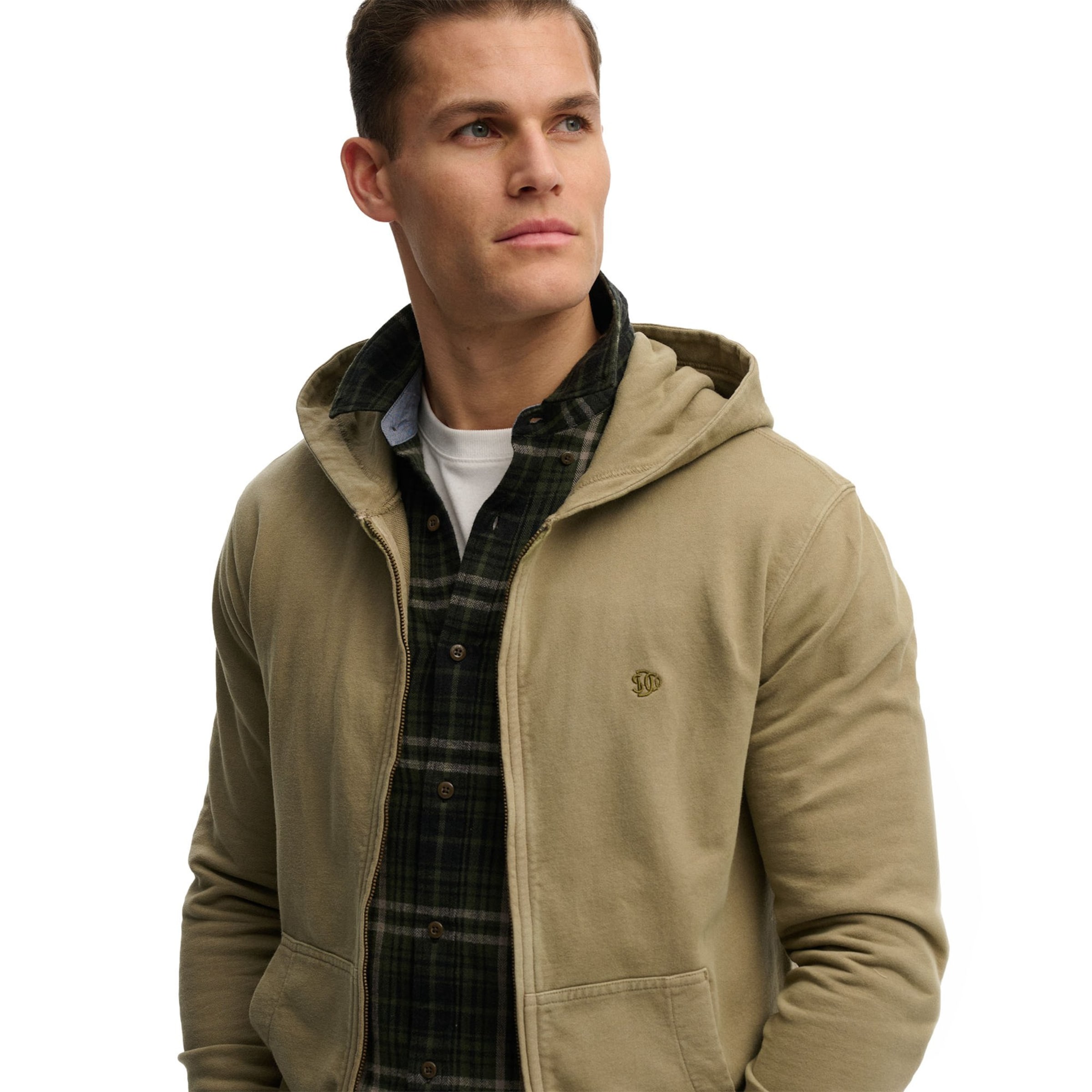 Superdry & Co - Sudadera con cremallera en verde
