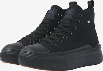 BRITISH KNIGHTS Korkeavartiset tennarit ' KAYA FLOW MID ' värissä musta: etupuoli