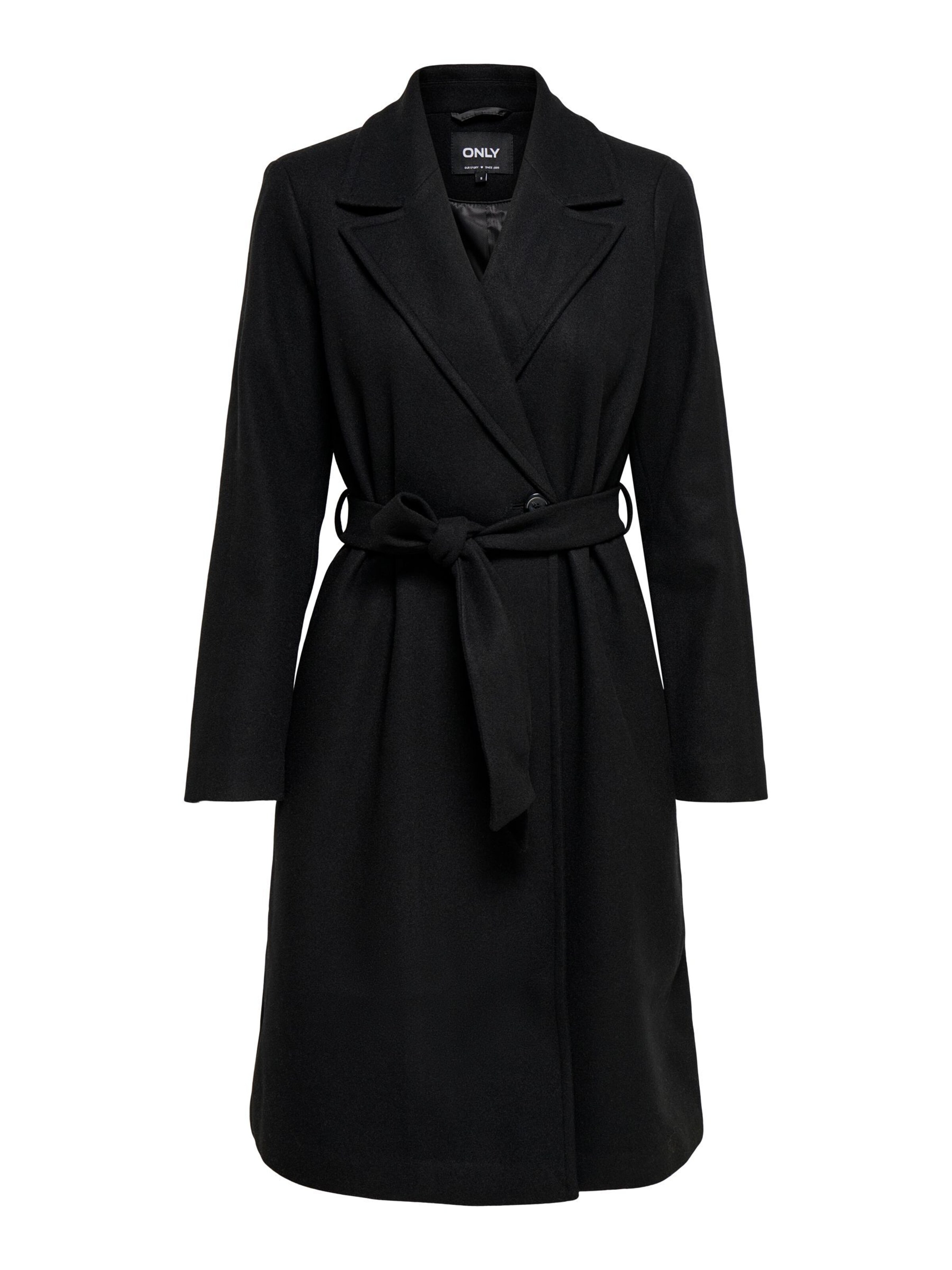 ONLY Between-Seasons Coat 'ALVILDA ' in Black: front