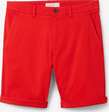 TOM TAILOR - Calças chino em vermelho: frente