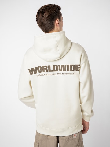 Sublevel Sweatshirt 'Worldwide' in Wit