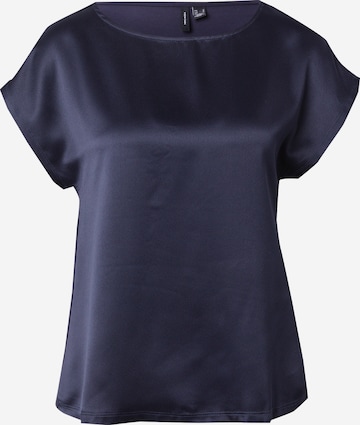 VERO MODA Blouse 'MERLE' in Blauw: voorkant