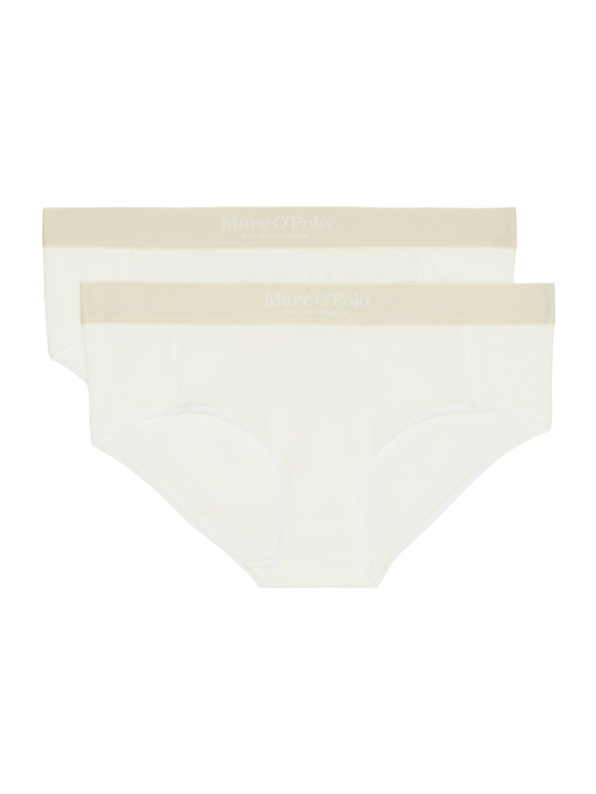 Slip 'Iconic Rib' Marc O'Polo en blanc : devant