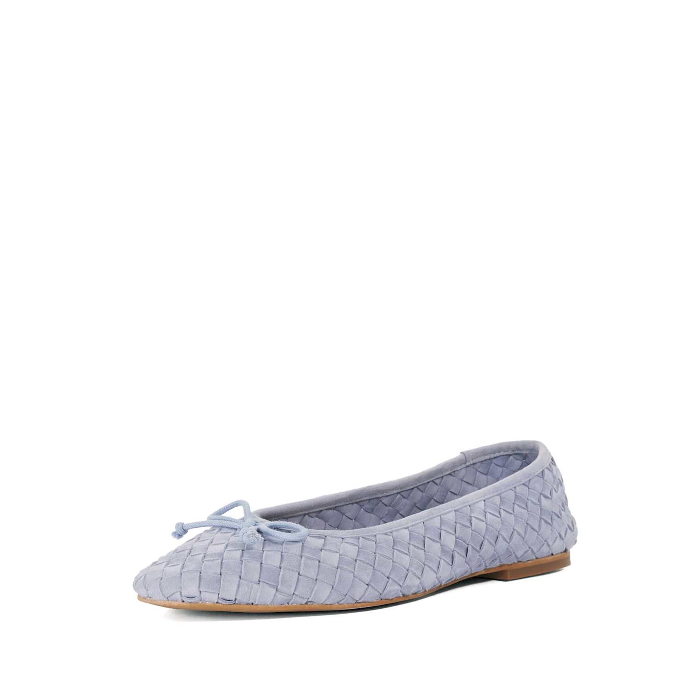 Dune LONDON Ballerines 'Heat' en bleu clair, Vue avec produit