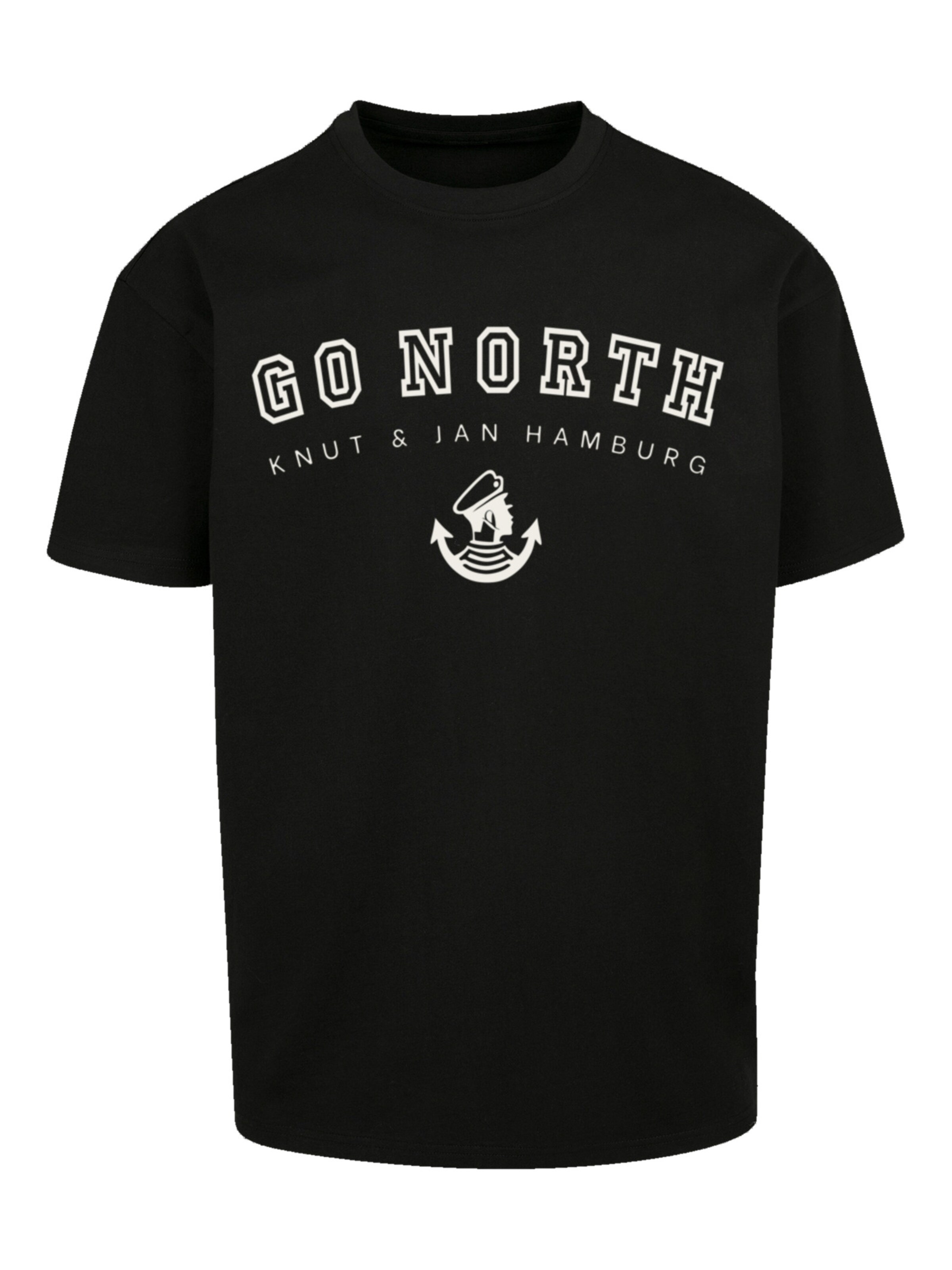 F4NT4STIC Shirt in Zwart: voorkant