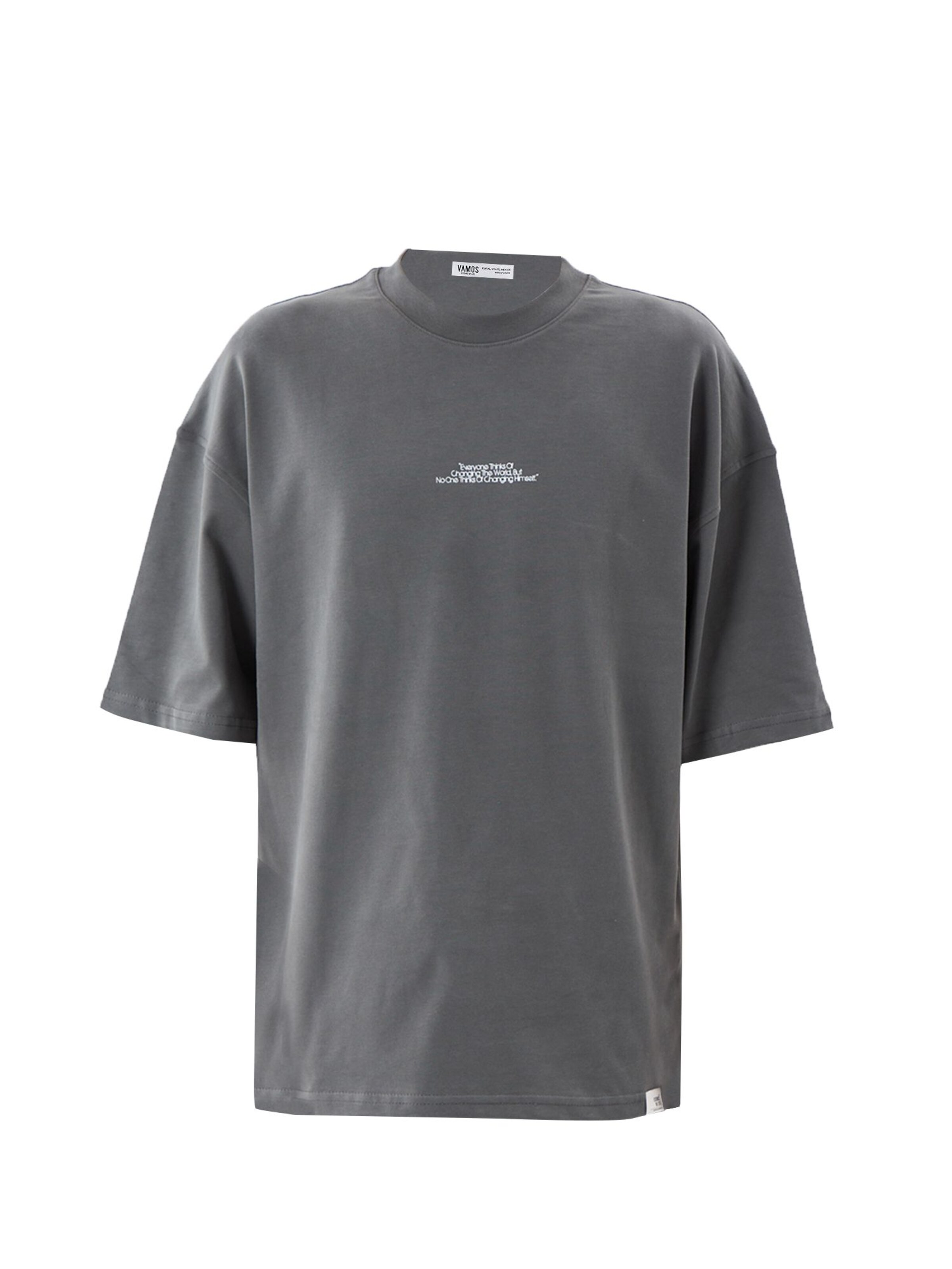 VAMOS CLO Μπλουζάκι σε γκρι: μπροστά