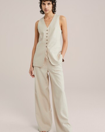 Wide leg Pantaloni di WE Fashion in beige
