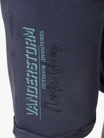 Jan Vanderstorm Loosefit Sweatbermuda ' Andertan ' in Blau