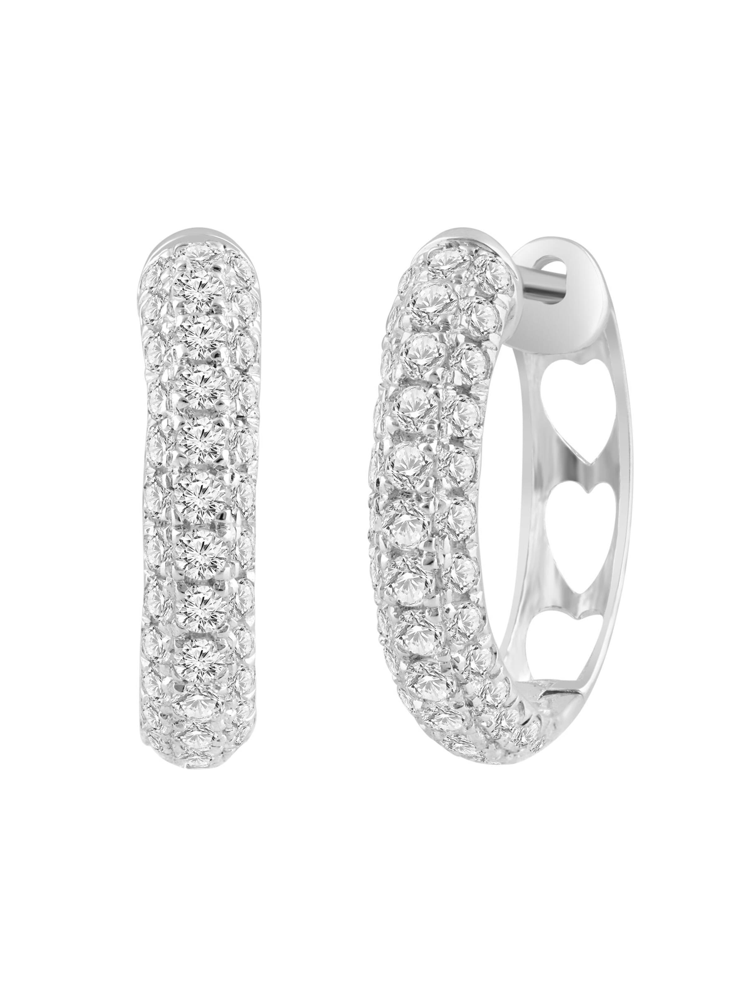 Boucles d'oreilles ETHISHER DIAMANTEN en argent : devant