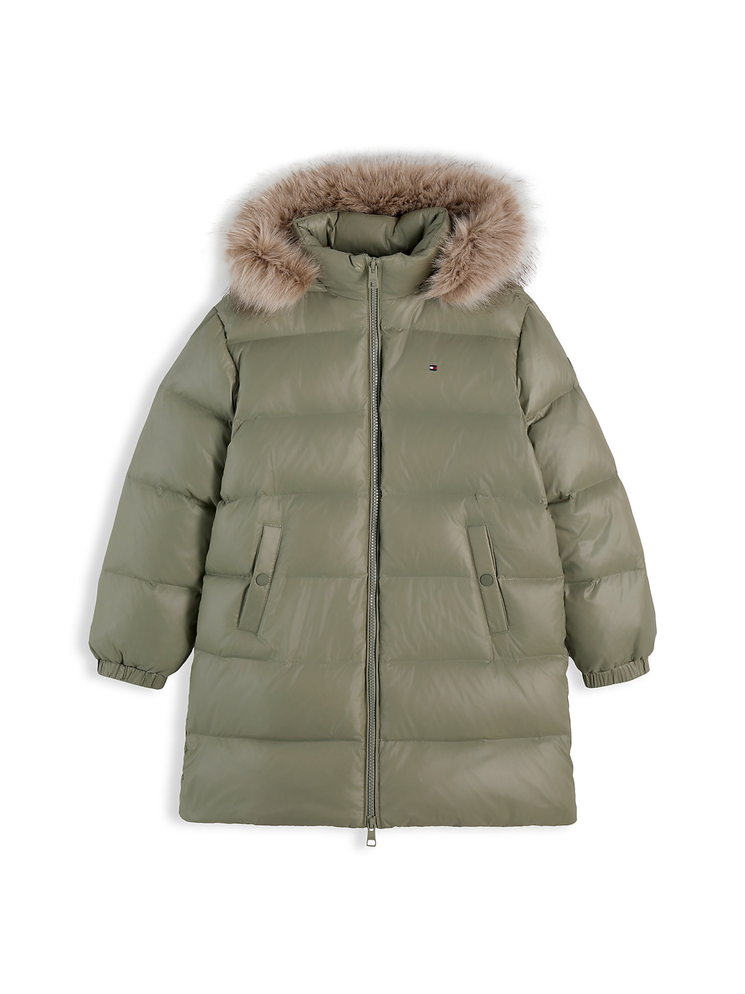 Manteau 'Essential' TOMMY HILFIGER en vert : devant