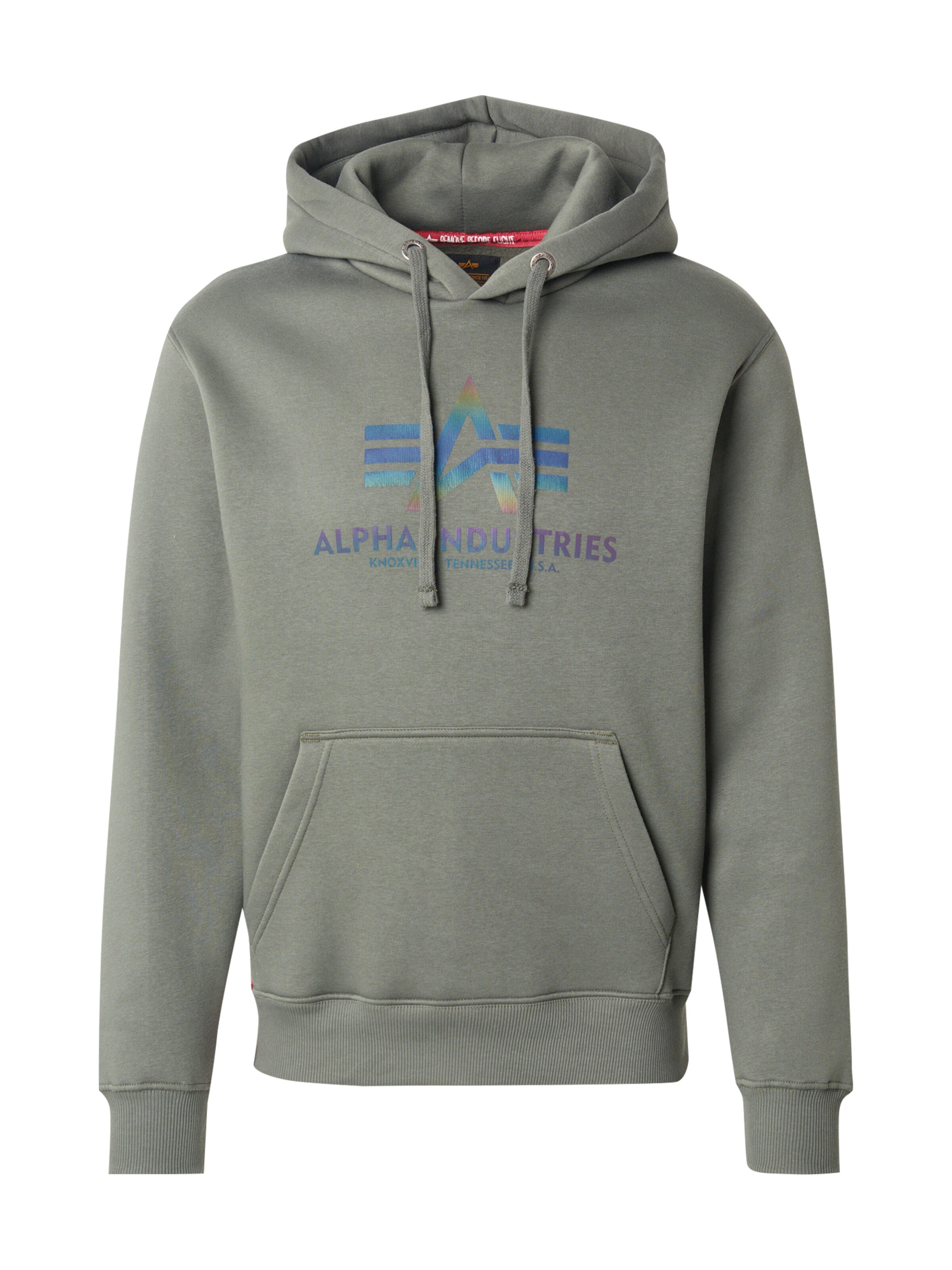 ALPHA INDUSTRIES Μπλούζα φούτερ σε πράσινο: μπροστά