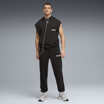 Effilé Pantalon de sport PUMA en noir