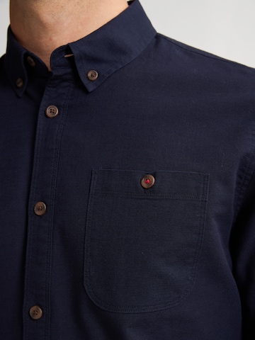 Coupe regular Chemise Petrol Industries en bleu