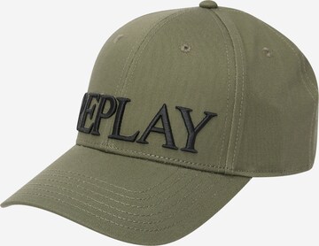 REPLAY - Gorra en verde: frente