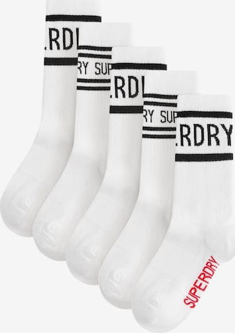 balta Superdry Kojinės: priekis