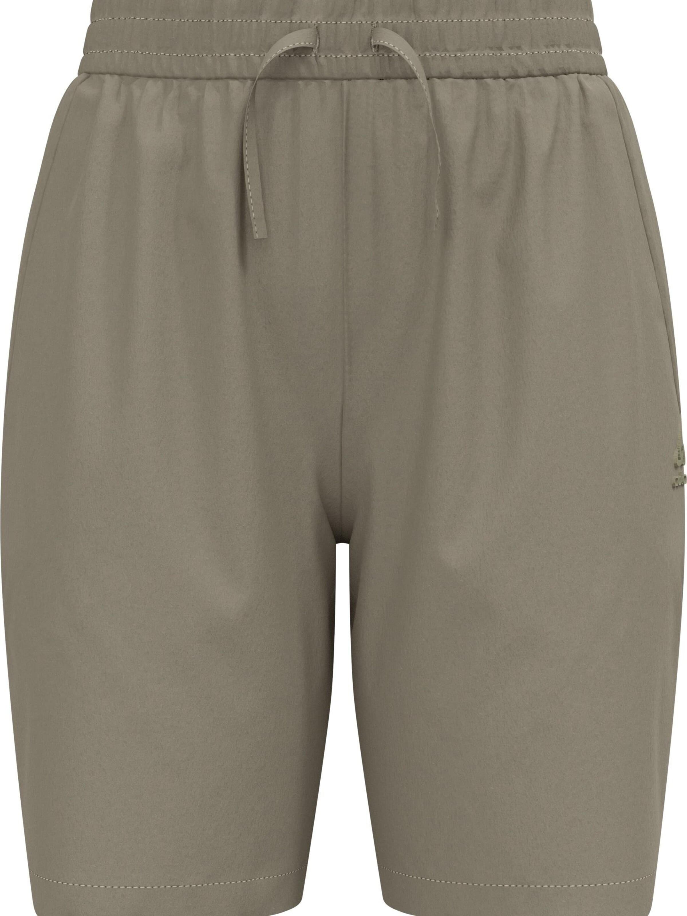 ODLO Workout Pants 'ESSENTIAL' in Brown: front