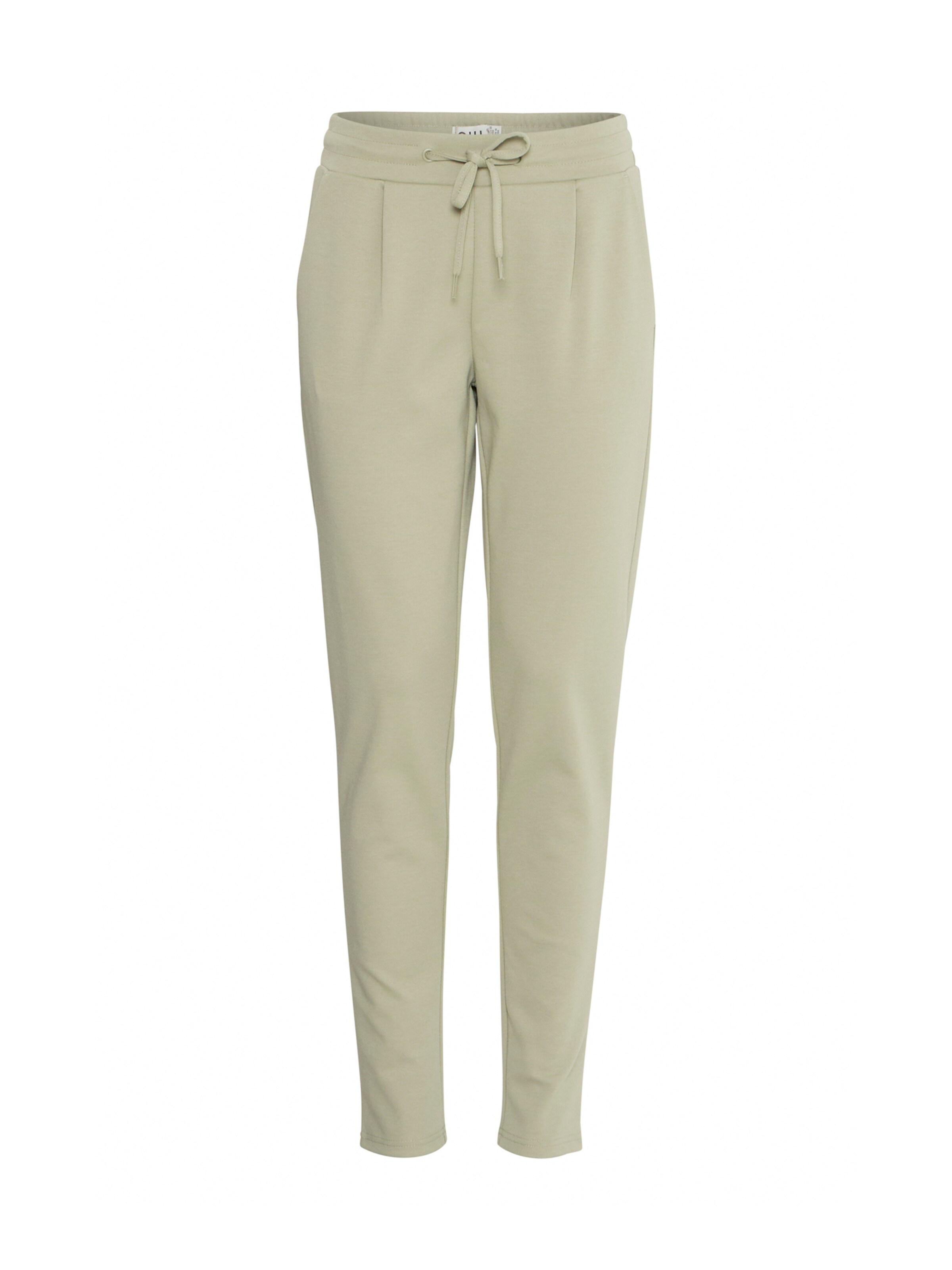 ICHI Tapered Παντελόνι πλισέ 'IHKate' σε πράσινο: μπροστά