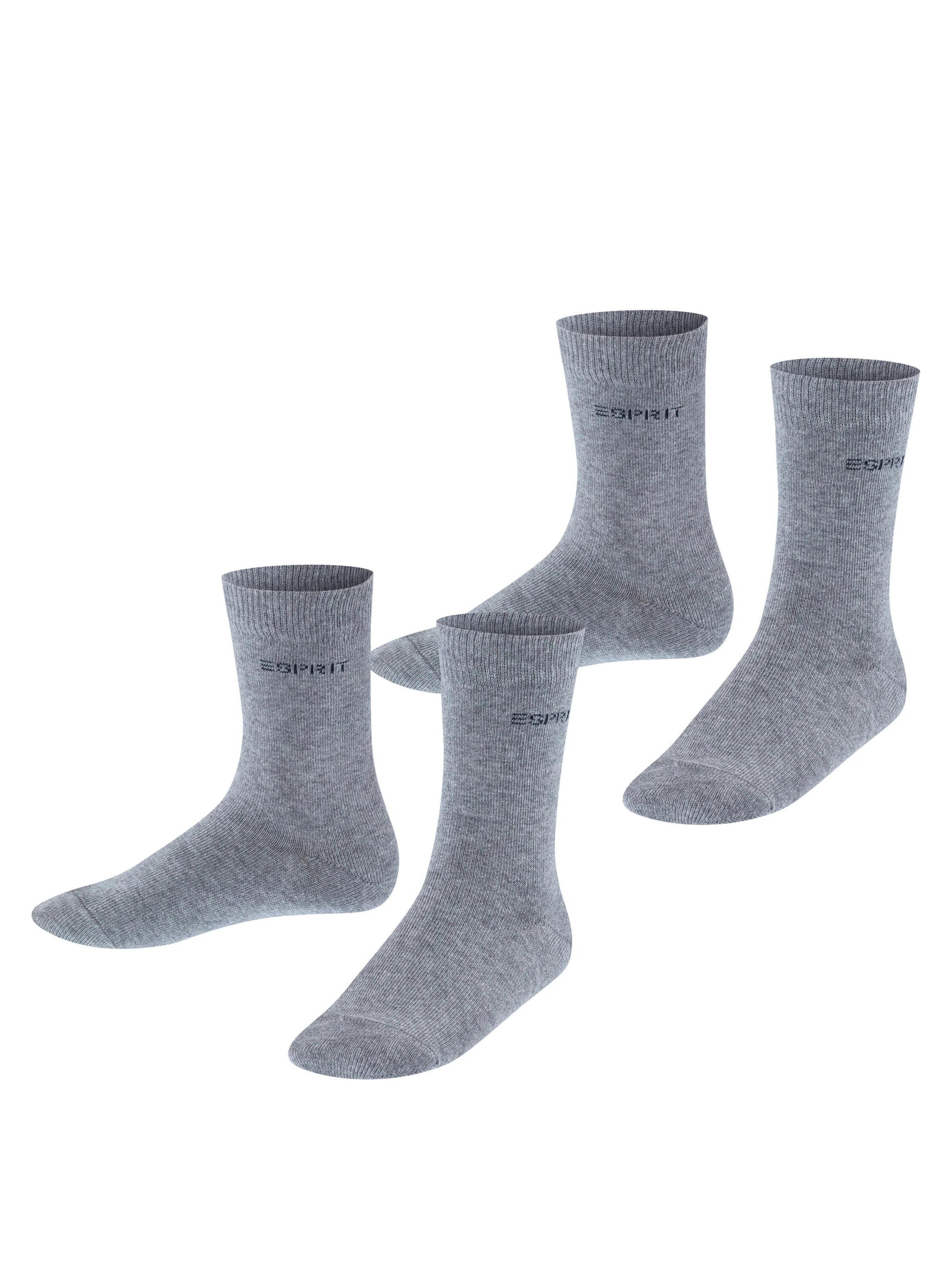 ESPRIT Socks 'Foot Logo 2-Pack' in Grey: front