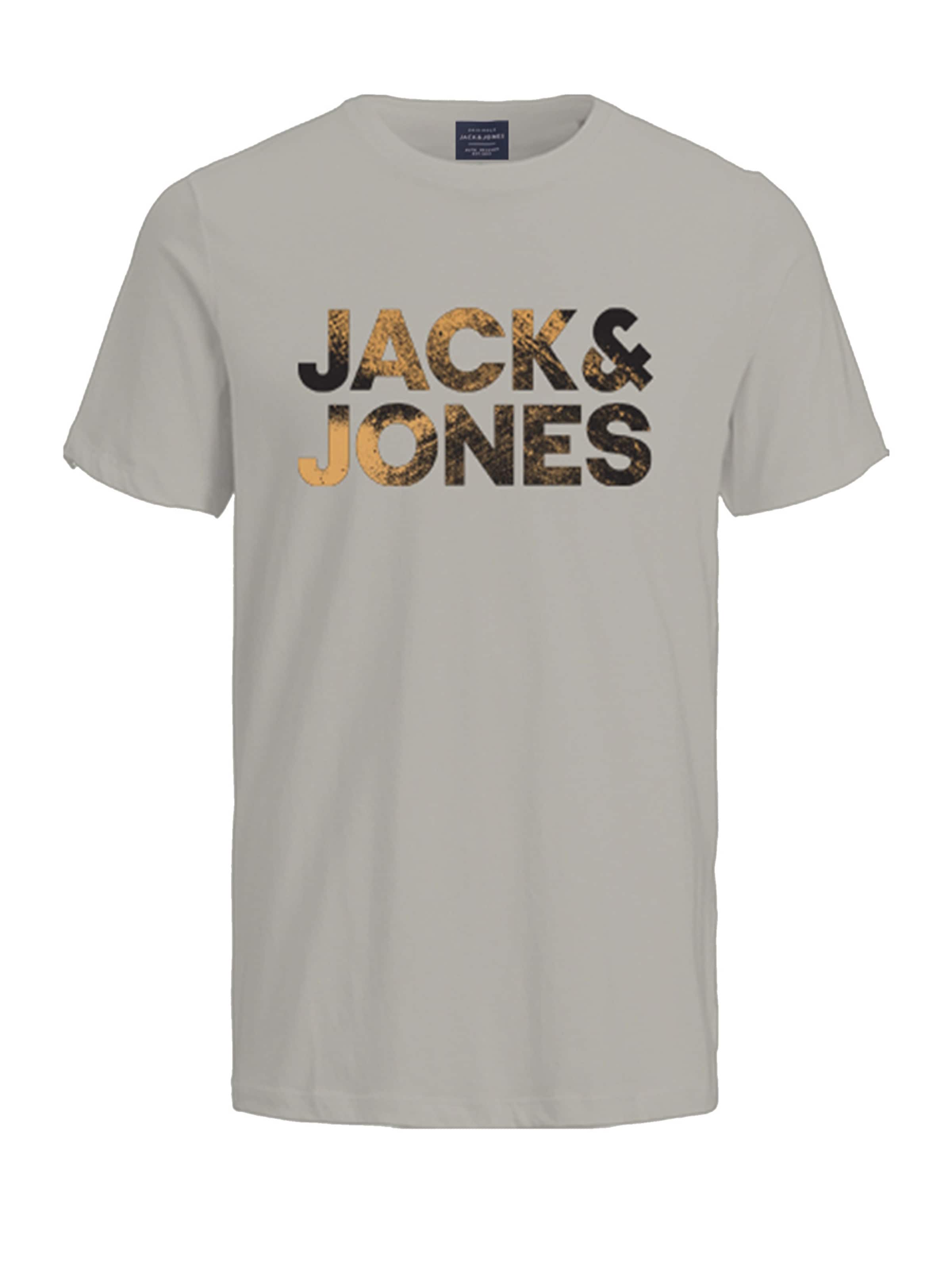 JACK & JONES T-Shirt 'Distressed' in Grau: Vorderseite