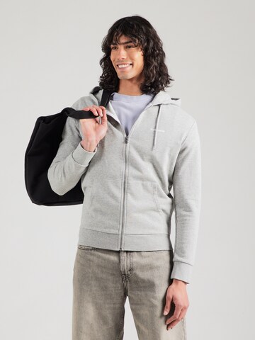 Superdry Zip-Up Hoodie in Grey: front