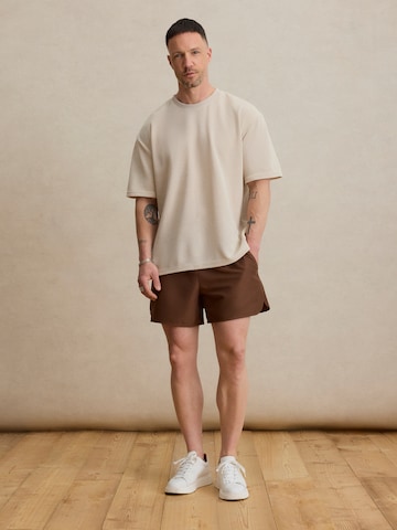 DAN FOX APPAREL Zwemshorts 'Faris' in Bruin