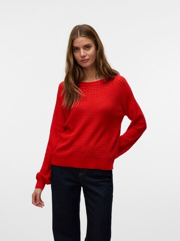 VERO MODA Trui 'New Lexsun' in Rood: voorkant