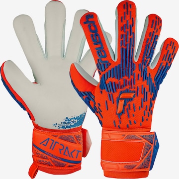 REUSCH Athletic Gloves 'Attrakt Freegel Silver Junior' in Red: front