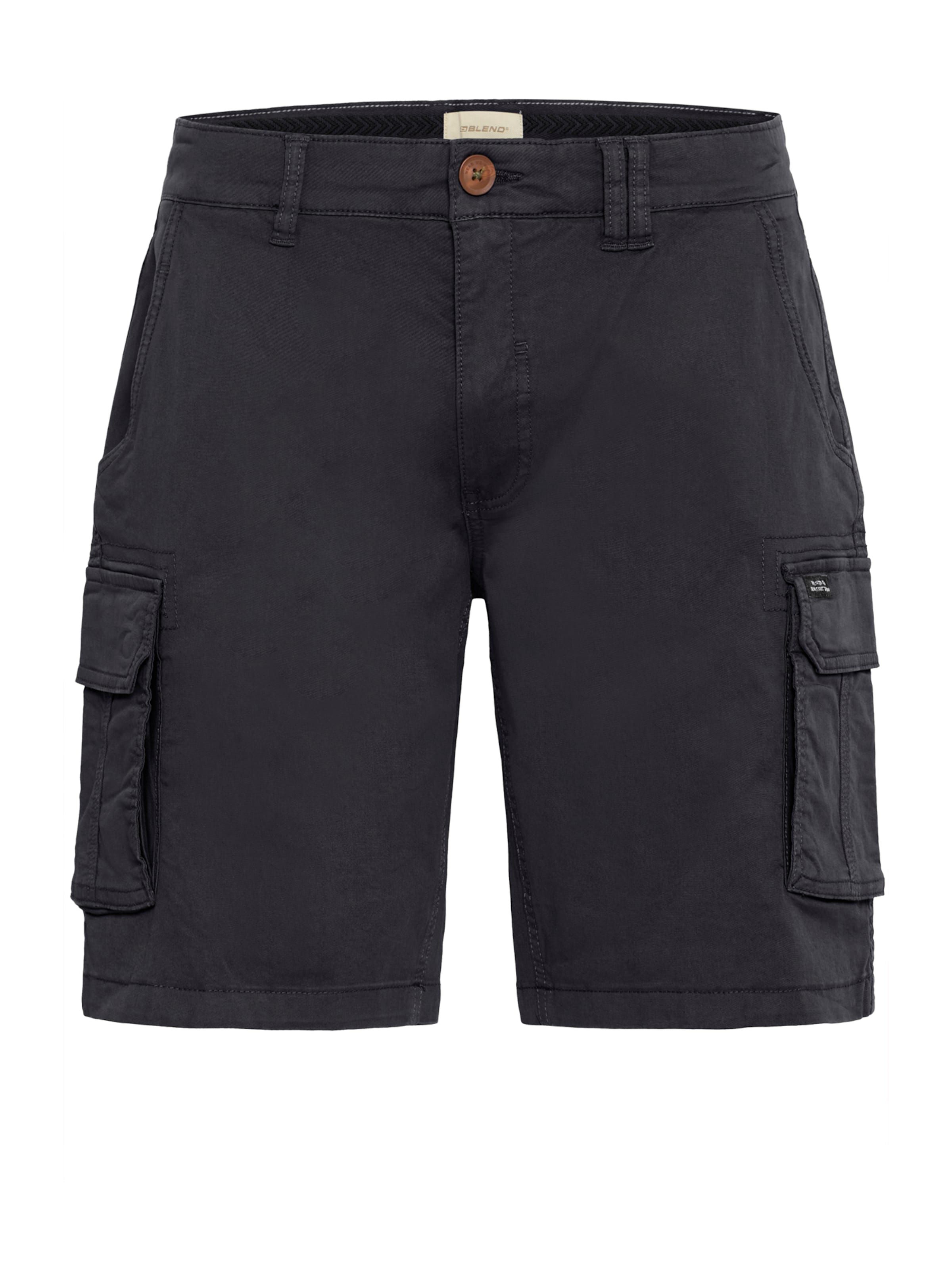 BLEND Regular Cargobroek 'BHBhMORGAN' in Zwart: voorkant