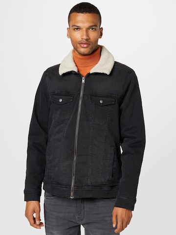 Veste mi-saison HOLLISTER en noir : devant