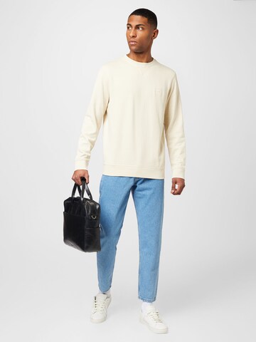 BOSS Sweatshirt 'Westart' in Beige