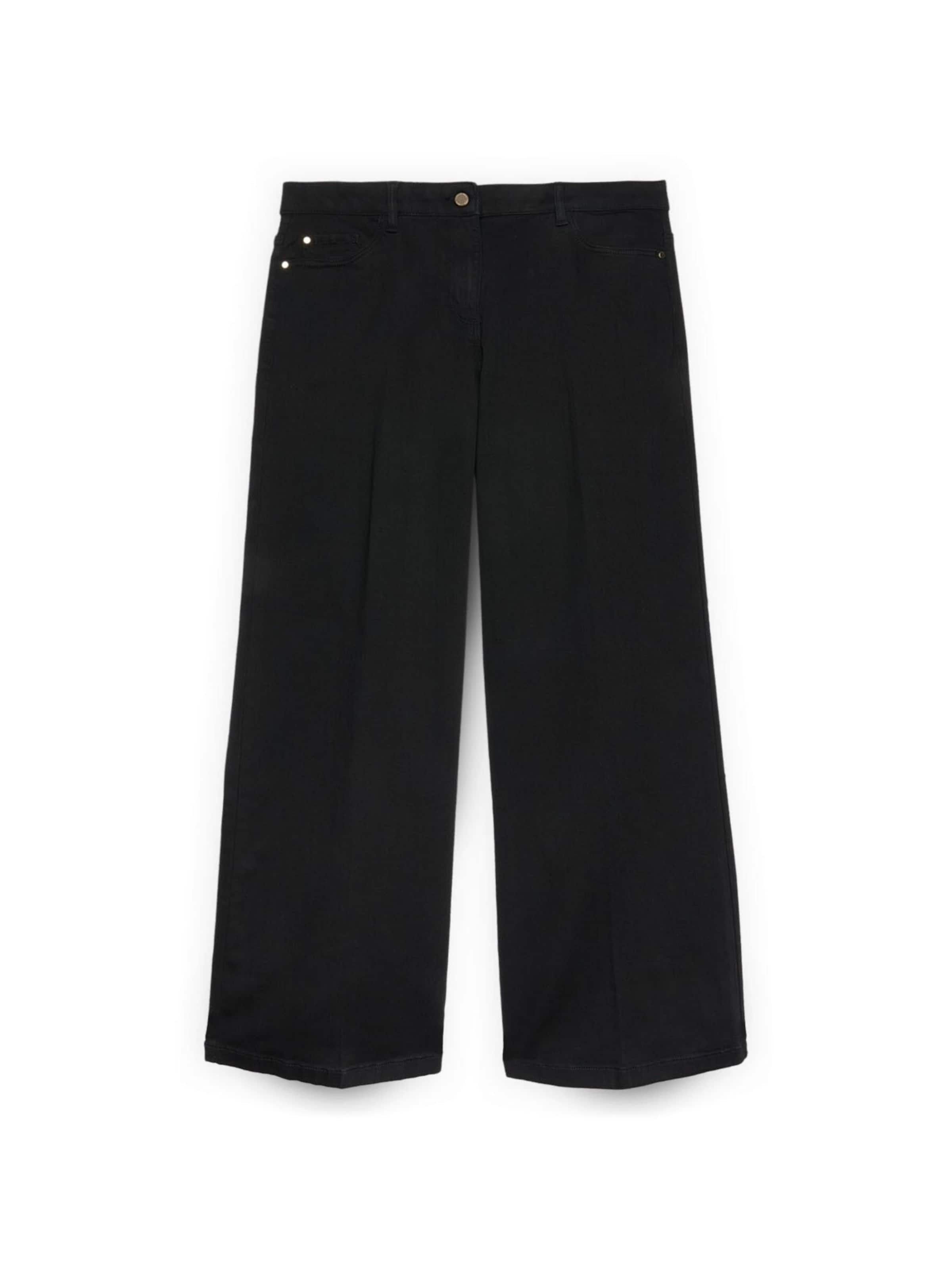 Fiorella Rubino - regular Vaquero en negro: frente