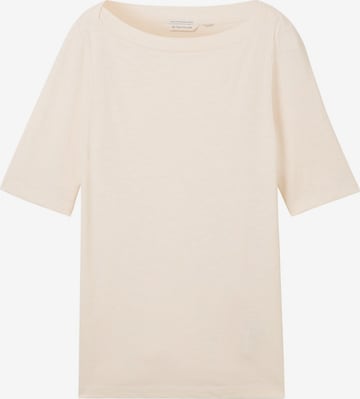 T-shirt TOM TAILOR en beige : devant