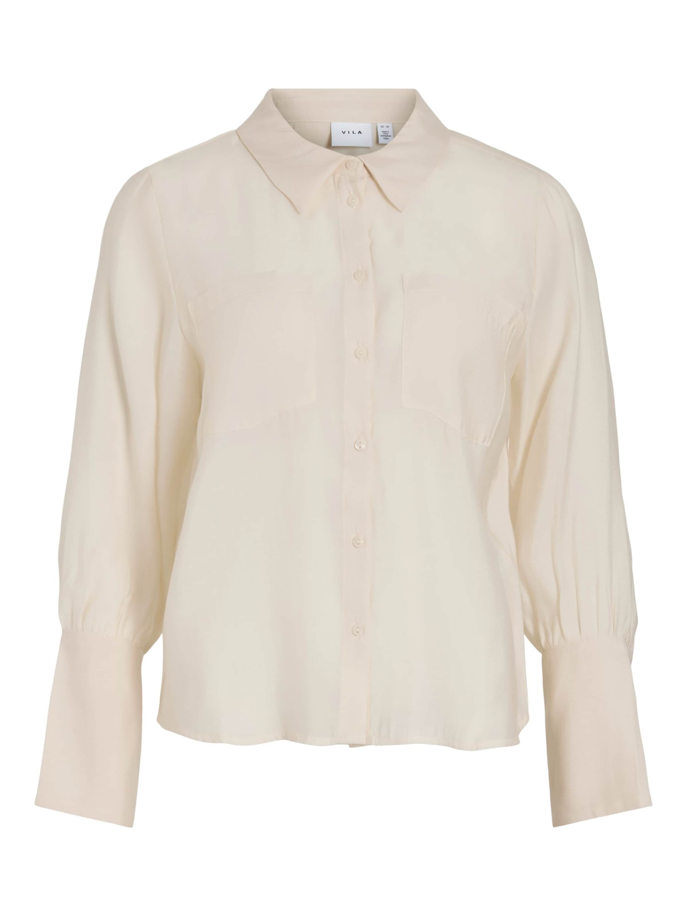 VILA - Blusa 'MALOA' en beige: frente