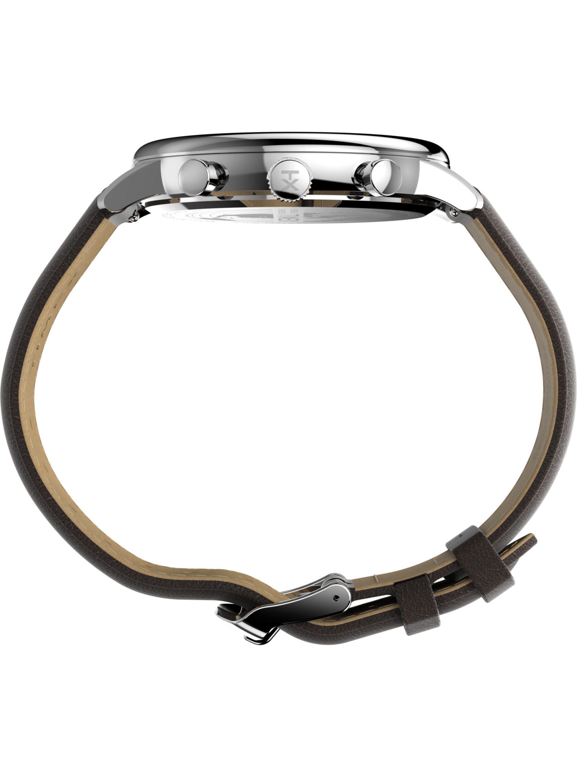 Montre à affichage analogique 'Chicago' TIMEX en marron