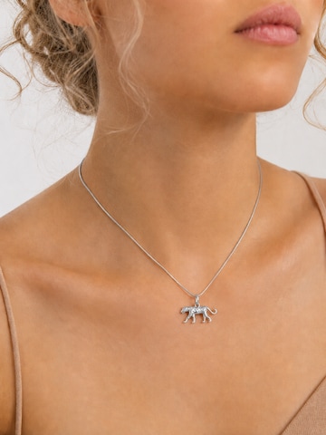 Fräulein Wunder Kette 'Sara Leopard'‌‌ in Silber: Vorderseite