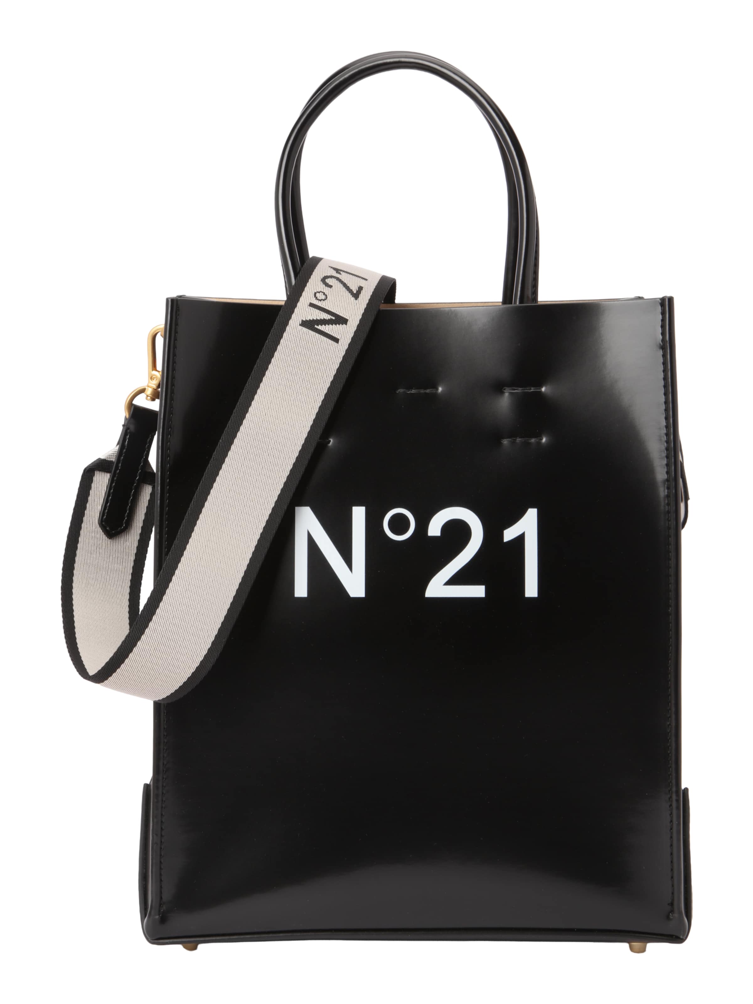 juoda N°21 Pirkinių krepšys: priekis