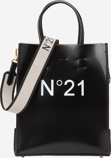 N°21 Ostoskassi värissä musta / valkoinen, Tuotenäkymä