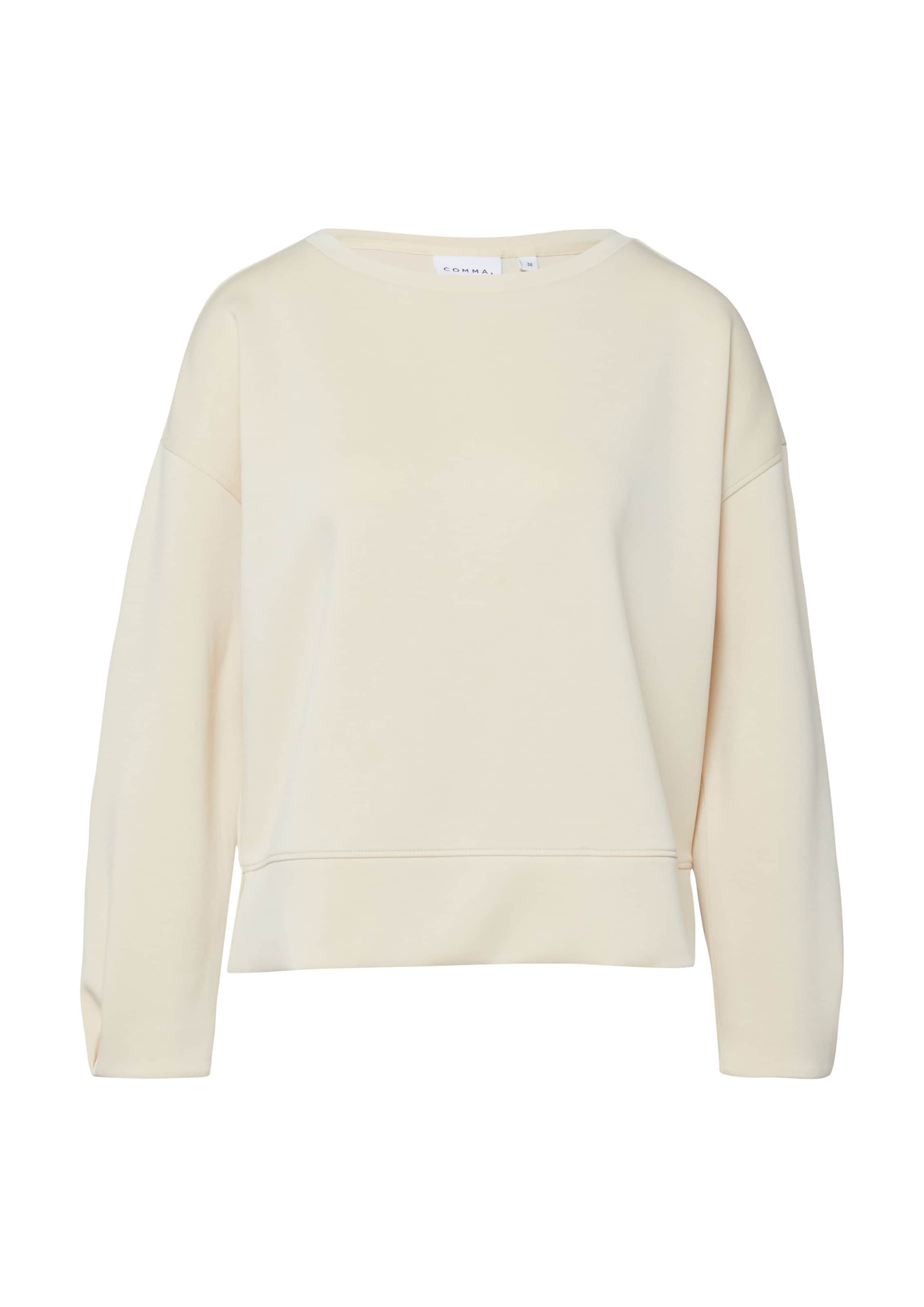 COMMA Sweatshirt in Beige: front