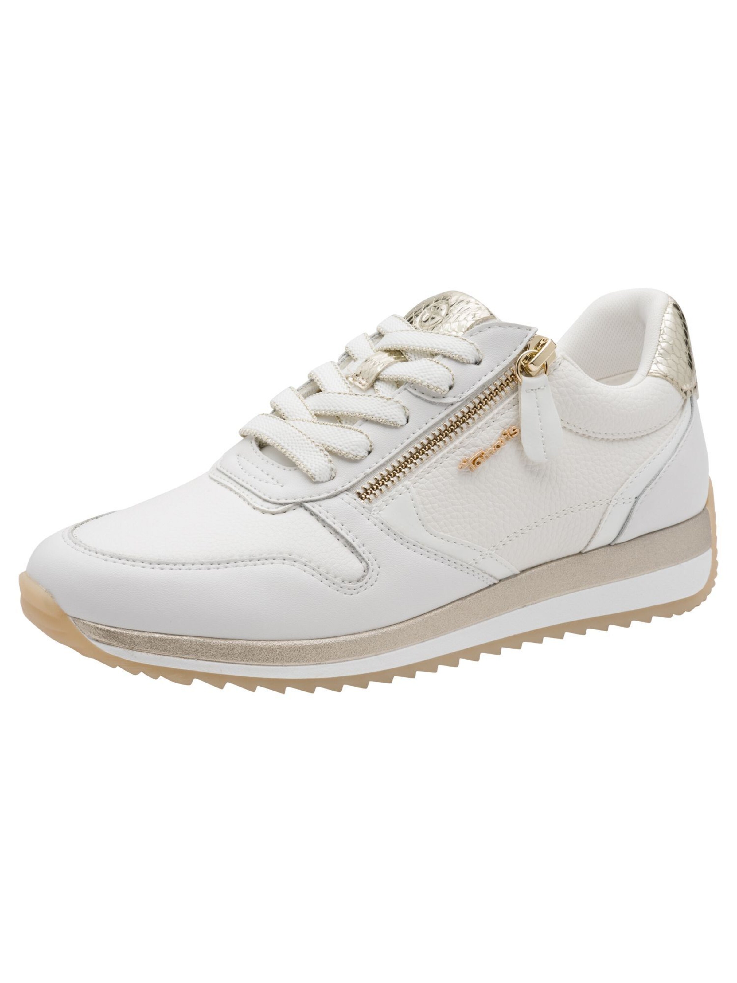 Tamaris Platform trainers in White: front