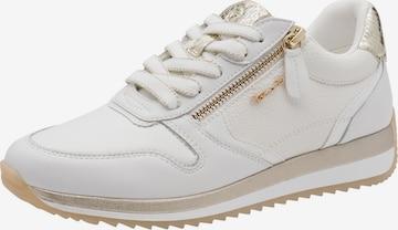 Baskets basses Tamaris en blanc : devant