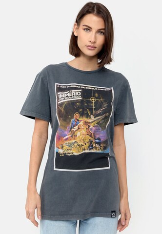 Recovered T-Shirt 'Star Wars International Poster' in Grau