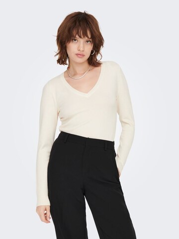 Pull-over ONLY en beige : devant