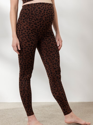 Hey Honey Skinny Leggings 'Maternity' in Braun