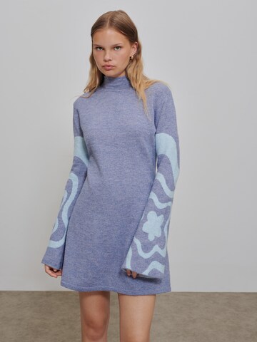 florence by mills exclusive for ABOUT YOU Knit dress in Blue: front