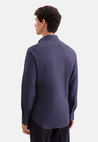 SEIDENSTICKER Slim fit Zakelijk overhemd 'Smart Essentials' in Blauw