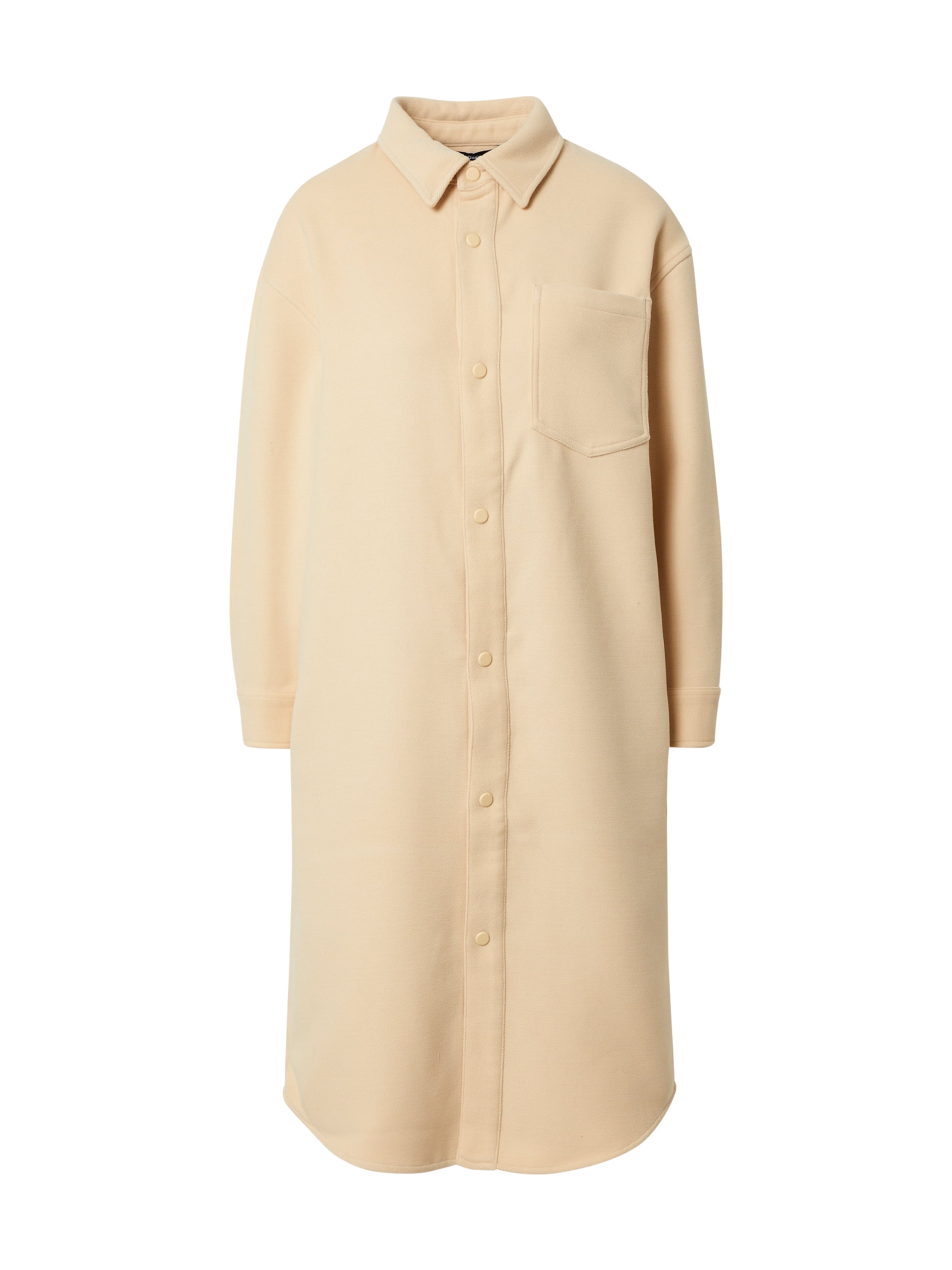 NU-IN Between-seasons coat in Beige: front