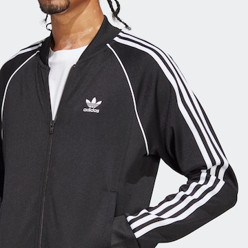 ADIDAS ORIGINALS Zip-Up Hoodie 'Adicolor Classics Sst' in Black